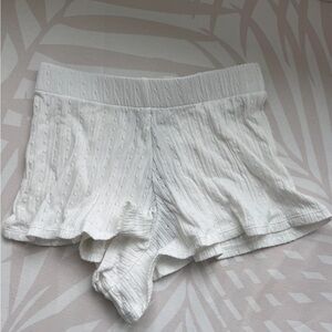 Triangl Swimwear Cream Textured Shorts